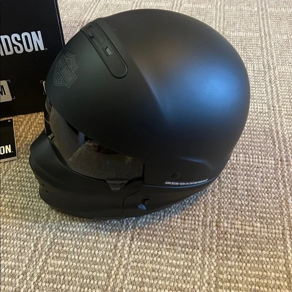 New Harley Davidson HD-X04 Helmet, Pilot 3-in-1, Matte Black, Size Medium - Picture 2 of 9